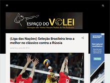 Tablet Screenshot of espacodovolei.com